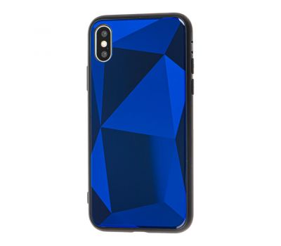 Чохол Diamond для iPhone X / Xs синій