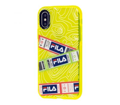 Чохол для iPhone X / Xs Neon print ticket