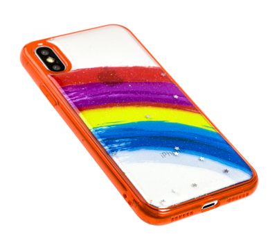 Чохол для iPhone X / Xs Colorful Rainbow червоний 2426900