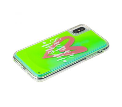 Чохол для iPhone X / Xs "Neon пісок" Super Mom 2426839