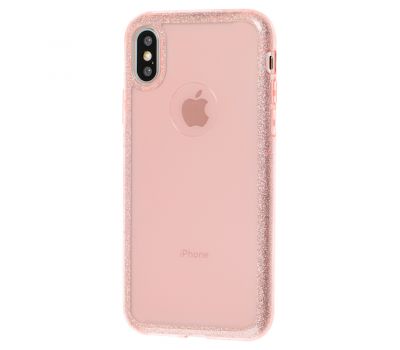 Чохол Usams для iPhone X / Xs Benzo рожевий