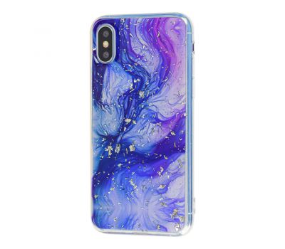 Чохол для iPhone X / Xs Galaxy фіолетовий