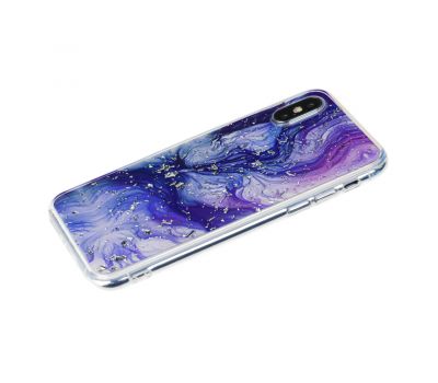 Чохол для iPhone X / Xs Galaxy фіолетовий 2426102