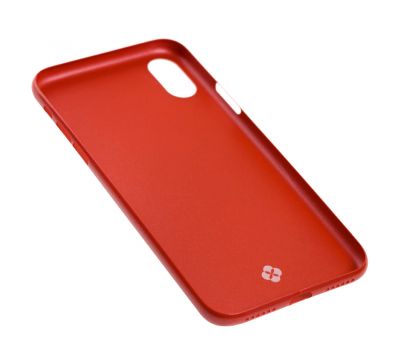 Чохол для iPhone X / Xs Totu Crystal Clear червоний 2426312