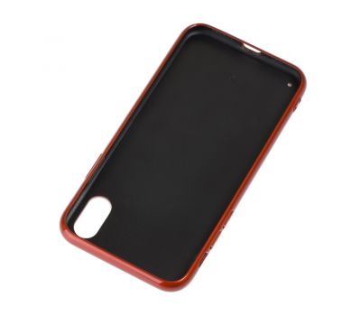 Чохол для iPhone X glass 3D червоний 2427413