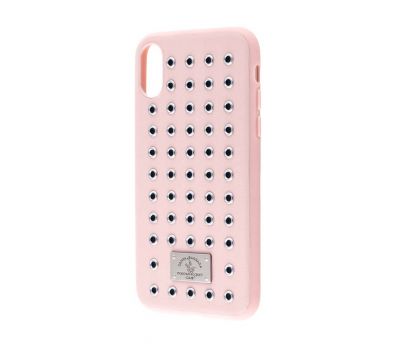Чохол для iPhone X Polo Maverick (Leather) рожевий