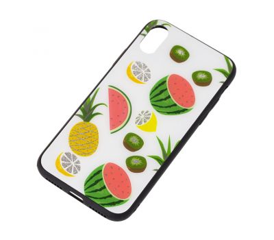 Чохол для iPhone X glass fruits кавун 2427418
