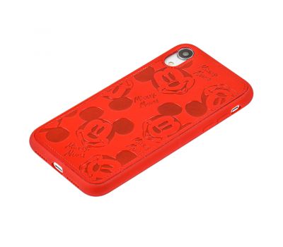 Чохол для iPhone Xr Mickey Mouse leather червоний 2428705
