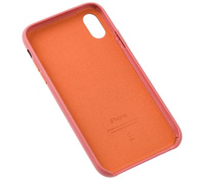 Чохол для iPhone Xr Leather classic "peony pink" 2428566