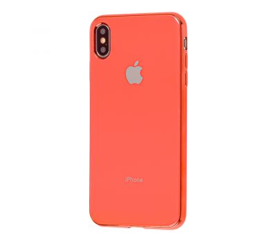 Чохол для iPhone Xs Max Silicone рожевий