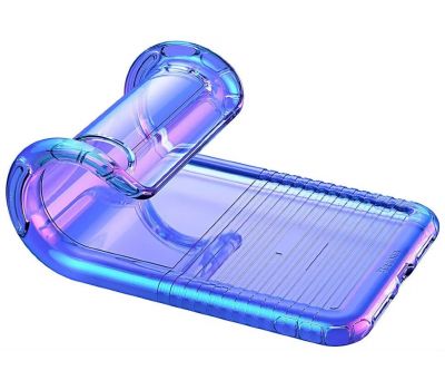 Чохол Baseus Colorful airbag protection для iPhone Xs Max синій/прозорий 2429139