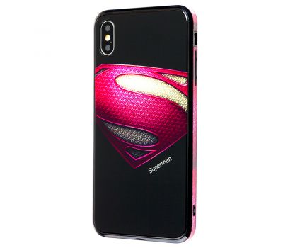 Чохол для iPhone Xs Max glass "Superman"