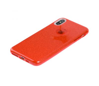 Чохол для iPhone Xs Max Shining Glitter червоний 2429501
