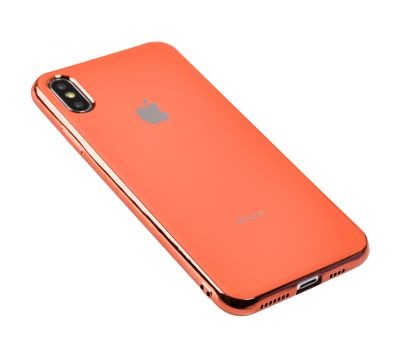 Чохол для iPhone Xs Max Silicone матовий кораловий 2429953