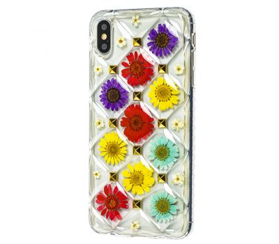 Чохол для iPhon Xs Max Flowers 3D "гербери"