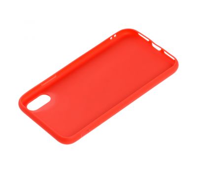 Чохол для iPhone Xs Max off-white leather червоний 2430649
