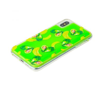 Чохол для iPhone Xs Max "Neon пісок" авокадо-банан 2430319