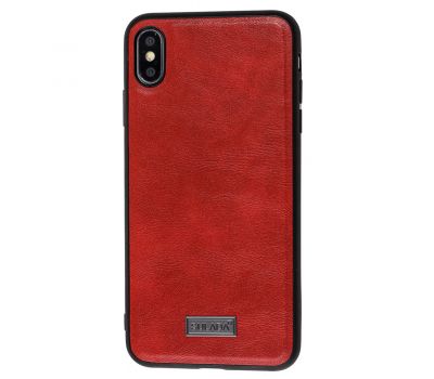 Чохол для iPhone Xs Max Sulada Leather червоний