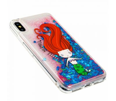Чохол для iPhone Xs Max блискітки вода "little mermaid" 2430043