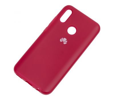 Чохол для Huawei P Smart 2019 Silicone Full рожево-червоний 2431301