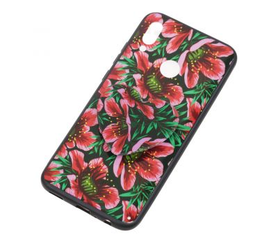Чохол для Huawei P Smart 2019 Flowers + popsocket "Квіти №4" 2431210