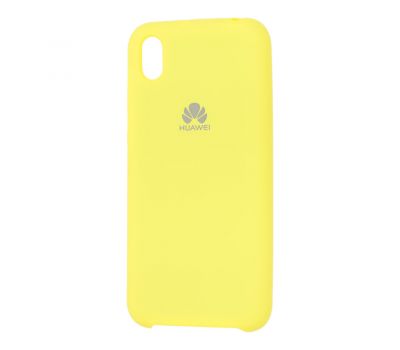 Чохол для Huawei Y5 2019 Silky Soft Touch "лимонний"