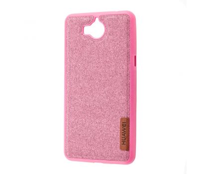 Чохол для Huawei Y5 2017 Label Case Textile рожевий