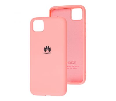 Чохол для Huawei Y5p Silicone Full світло-рожевий