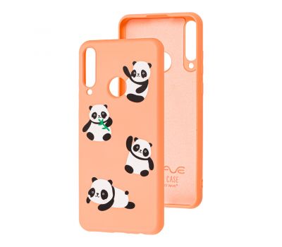 Чохол для Huawei Y6p Wave Fancy panda / peach