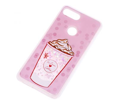 Чохол для Xiaomi Mi 8 Lite Блискучі вода світло-рожевий "морозиво" 2434632