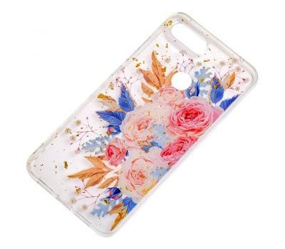 Чохол для Xiaomi Mi 8 Lite Flowers Confetti "кущова троянда" 2434549