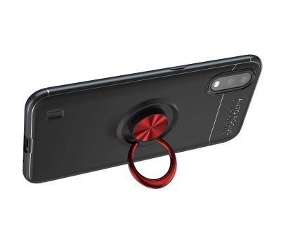 Чохол для Samsung Galaxy A01 (A015) Deen під магнітний тримач чорний / червоний 2436300