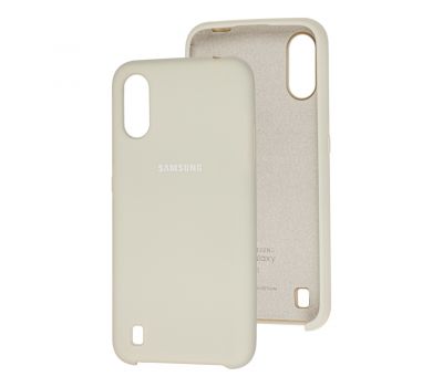 Чохол для Samsung Galaxy A01 (A015) Silky Soft Touch бежевий