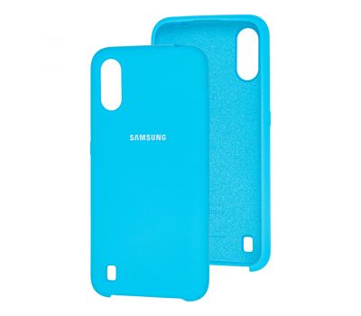 Чохол для Samsung Galaxy A01 (A015) Silky Soft Touch світло-блакитний