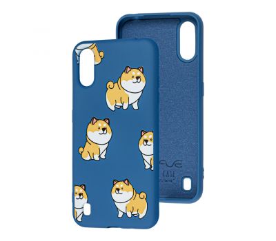 Чохол для Samsung Galaxy A01 (A015) Wave Fancy corgi / dark blue