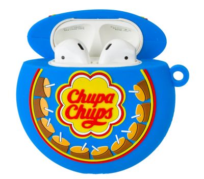 Чохол для AirPods chupa chups синій