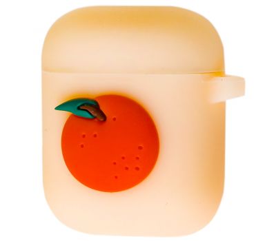 Чохол для AirPods Fruits silicone orange 2438833