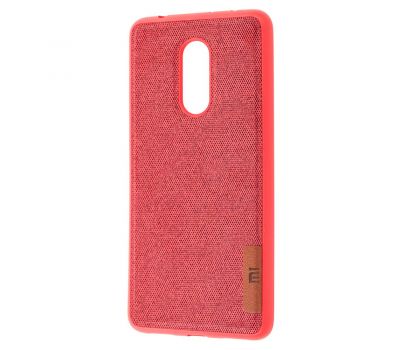 Чохол для Xiaomi Redmi 5 Label Case Textile червоний
