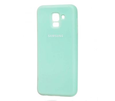 Чохол для Samsung Galaxy A8+ 2018 (A730) Silicone cover бірюзовий