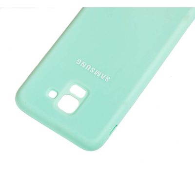 Чохол для Samsung Galaxy A8+ 2018 (A730) Silicone cover бірюзовий 2442146