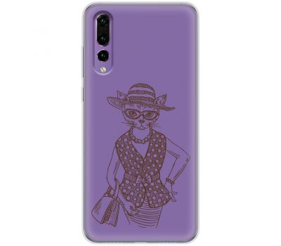 Чохол для Huawei P20 Pro Mixcase сувора кішка