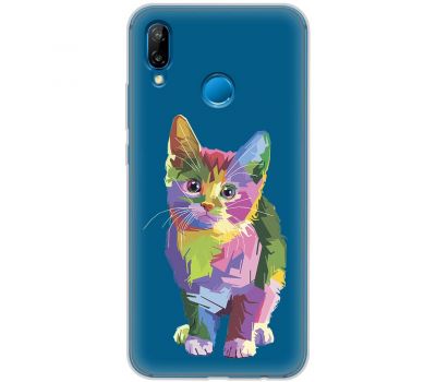 Чохол для Huawei P20 Lite Mixcase кольоровий котик