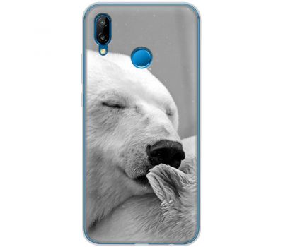 Чохол для Huawei P20 Lite Mixcase білий ведмідь