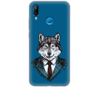 Чохол для Huawei P20 Lite Mixcase вовк бос