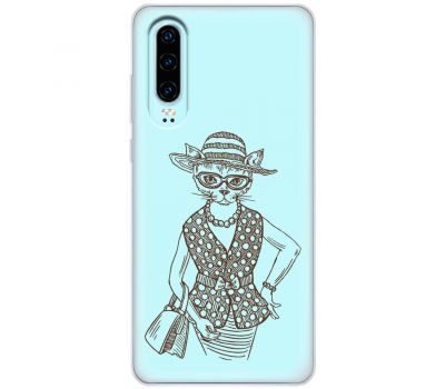 Чохол для Huawei P30 Mixcase сувора кішка