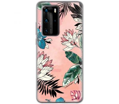 Чохол для Huawei P40 Pro Mixcase квіти та листя