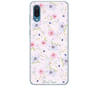 Чохол для Samsung Galaxy A02 (A022) Mixcase квіточки