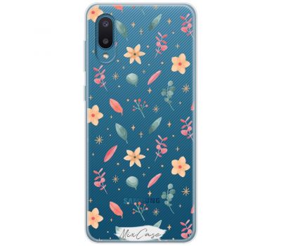 Чохол для Samsung Galaxy A02 (A022) Mixcase весняні квіти 10