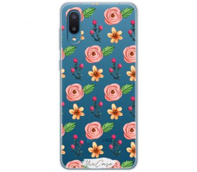 Чохол для Samsung Galaxy A02 (A022) Mixcase весняні квіти 4