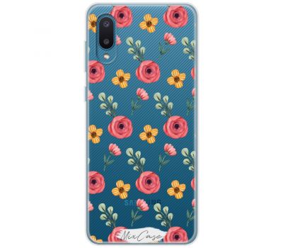 Чохол для Samsung Galaxy A02 (A022) Mixcase весняні квіти 5